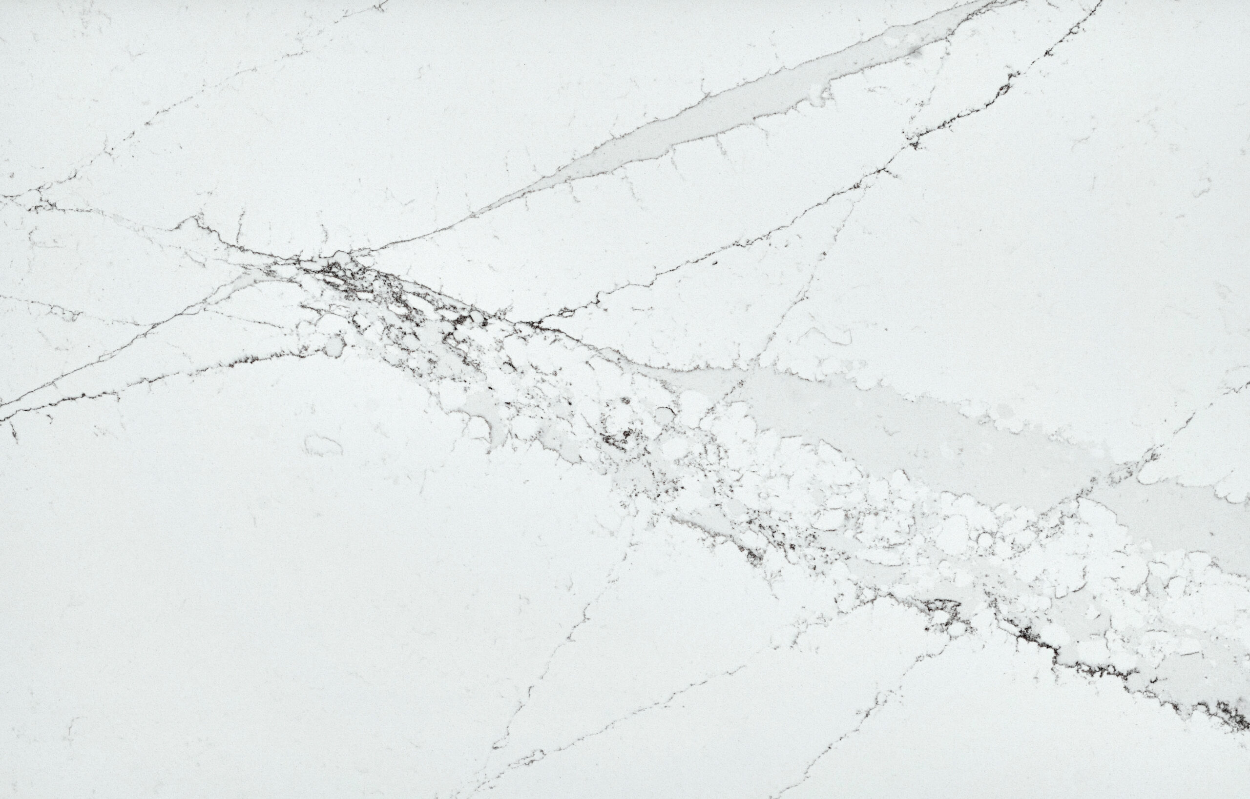 Biały Konglomerat z żyłką Silestone na blaty kuchenne, parapety i schody. Silestone gwarancja 25 lat.